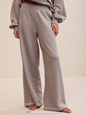 Aerie Go-to Taupe Trouser Sweatpants